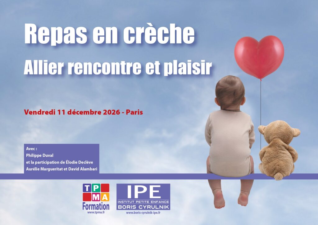 Affiche : Repas en crèche : Allier rencontre et plaisir